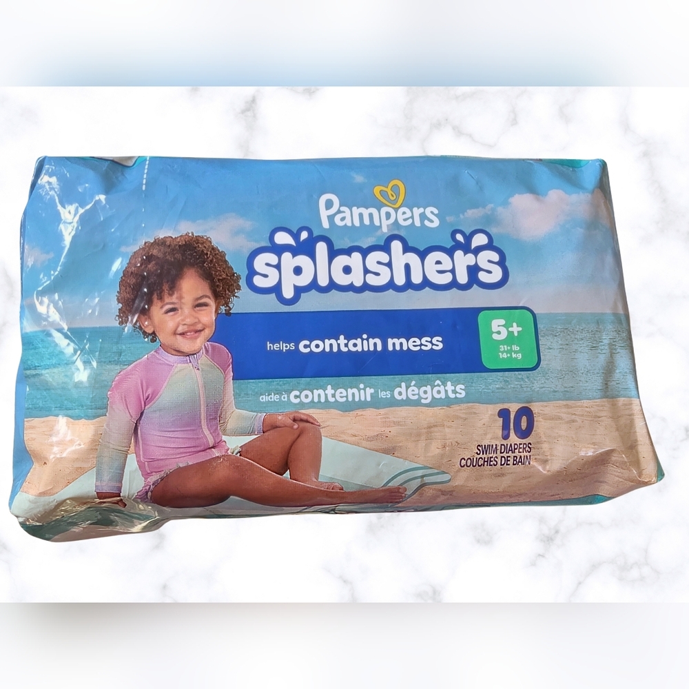 Pampers Splashers - Swim Diapers - Size 5+